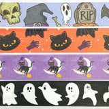 Halloween Washi Tape 10m Cats Bats Ghosts