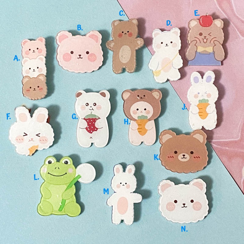 Just 85p! PASTEL SPRING ANIMAL ACRYLIC PIN BROOCH- 13 Cute Designs ...