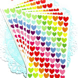 Rainbow Hearts Stickers HEART