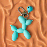 balloon dog dogs puppy plastic acrylic keyring key ring chain clip bag charm charms cute kawaii gift gifts uk bell jingle flower pearl pearly pearls mint green blue pastel lilac present