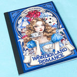 alice in wonderland sticker book with clear plastic and translucent washi sticker sheets