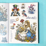 ALICE IN WONDERLAND Fairytale Sticker Folio (18 Sheet Collection)