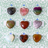 GEMSTONE LITTLE HEART Worry Stones Pocket Hug NEW