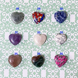 GEMSTONE LITTLE HEART Worry Stones Pocket Hug NEW