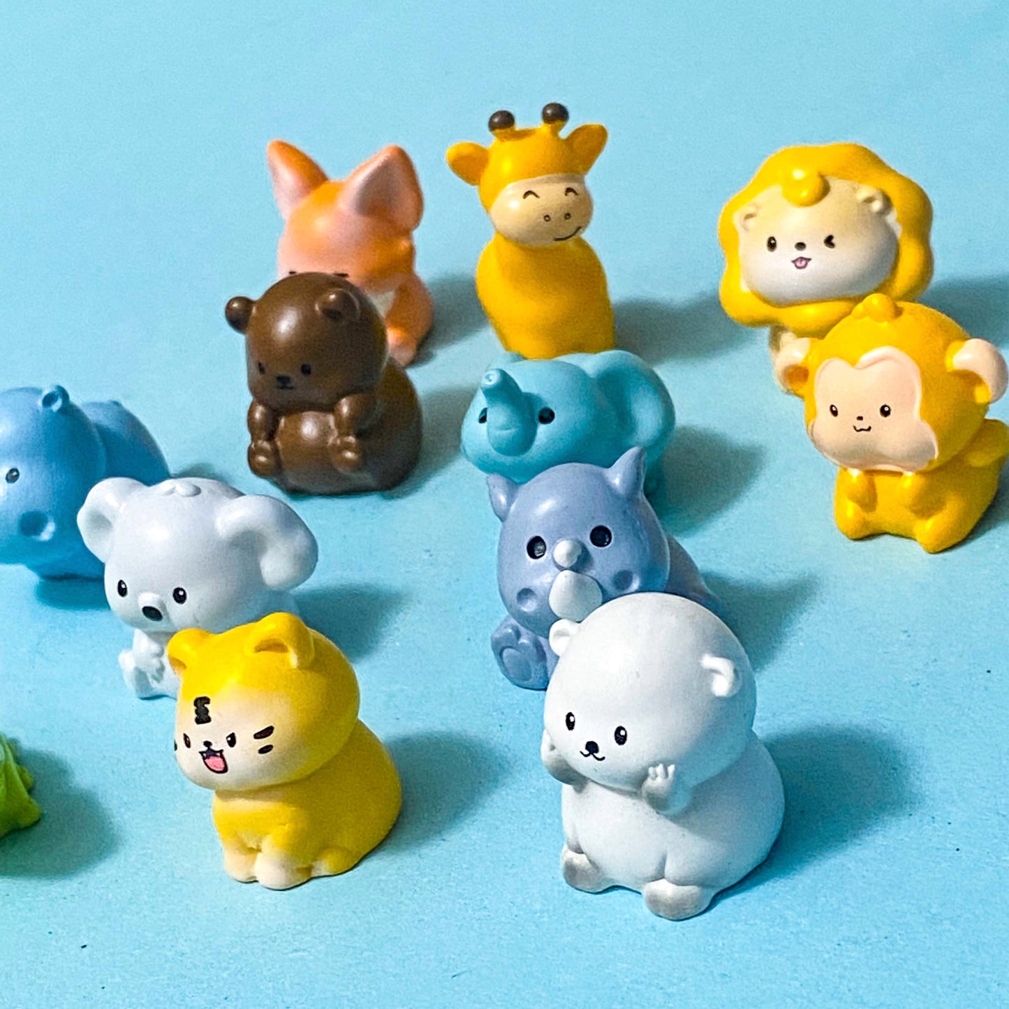 Cute Individual 3D Resin ANIMAL FIGURINES 4- WILD & ZOO ANIMALS