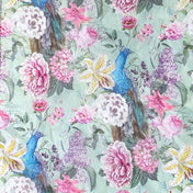 peacocks and pink flowers tissue paper sheets