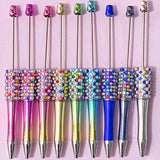 sparkly rhinestone pen base sparkly gem gems pearl pearly beaded pens blank metallic ombre pretty build your own back ballpoint uk cute kawaii gift gifts stationery shop store craft supplies 