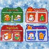 christmas bookmark duo set pair magnetic bookmarks book marks flexible festive gift gfits for book lovers bookworm uk cute kawaii stocking filler fillers bargain stationery present for kids her gingerbread men man santa reindeer rudolph snowman