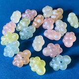 iridescent cloud acrylic beads, pastel mix colours 20mm bubble shaped craft beads uk