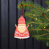 wooden wood tree decoration decs decorations uk cute kawaii retro style vintage feel hanging ornament ornaments rex london uk shop store gift gifts festive red white turquoise bauble baubles santa claus father christmas soldier nutcracker