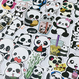 cute kawaii panda pandas laptop sticker stickers uk stationery addict planner supplies pretty fun adorable black and white bear bears stationery gift gifts