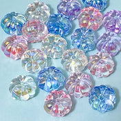 jumbo large big 16mm acrylic pumpkin bead beads pumpkins clear transparent cute kawaii craft supplies shop store halloween spooky jewellery making build your own beaded pen pens pink white clear blue purple