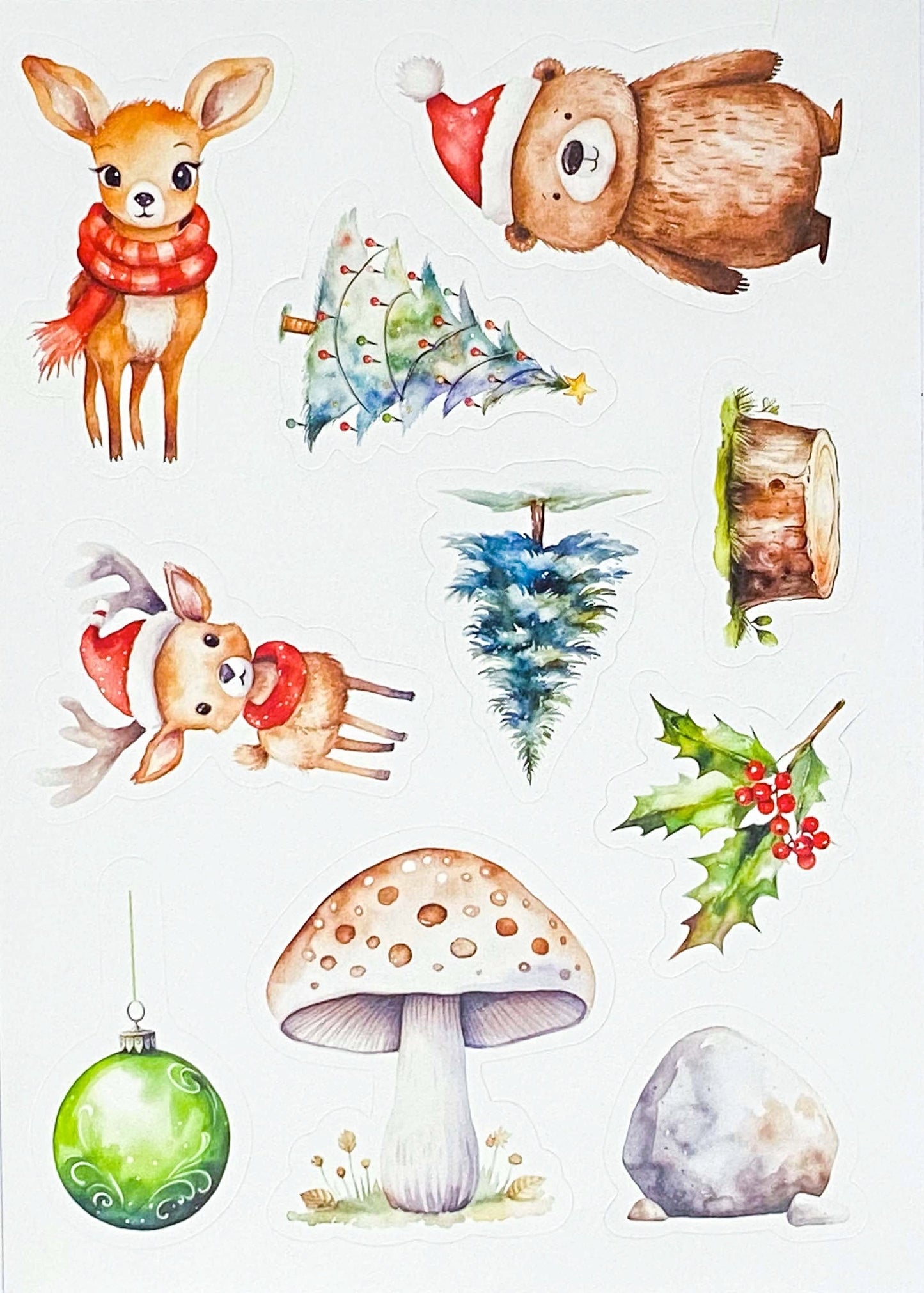 CHRISTMAS SEALS Sticker Sheets WOODLAND Theme Last few in Bundles