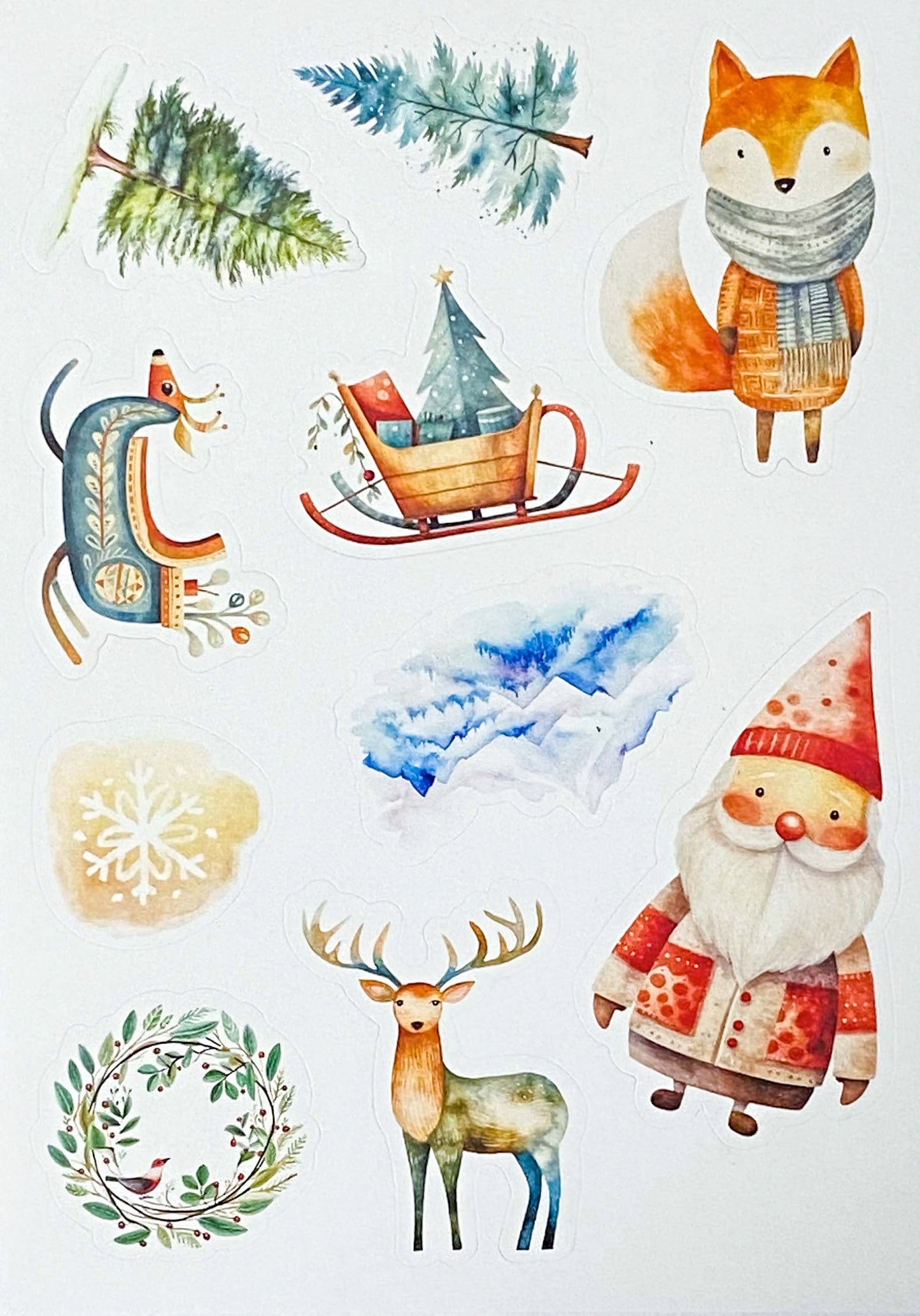 CHRISTMAS SEALS Sticker Sheets WOODLAND Theme Last few in Bundles