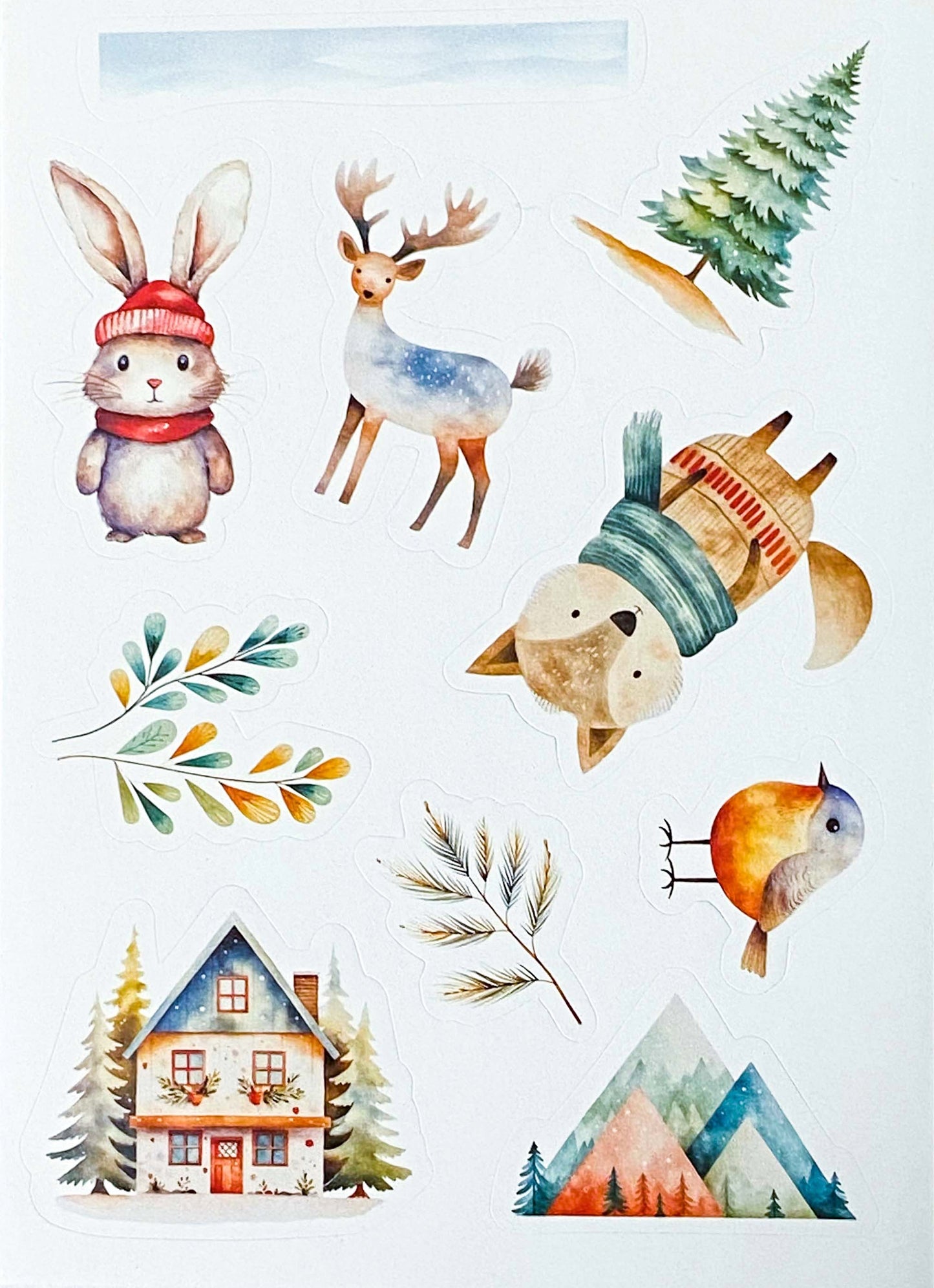 CHRISTMAS SEALS Sticker Sheets WOODLAND Theme Last few in Bundles