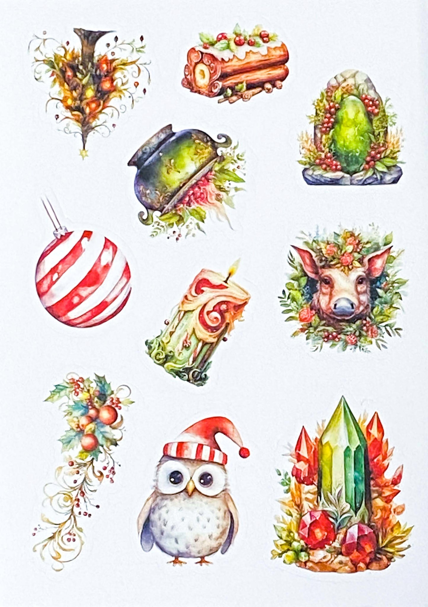 CHRISTMAS SEALS Sticker Sheets WOODLAND Theme Last few in Bundles