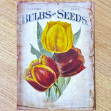 seed seeds catalogue vintage retro victorian old nostalgic flower flowers floral postcard postcards card cards greetings birthday happy uk cute kawaii pretty pink purple individual stationery shop store envelopes stickers seal seals tulip tulips hyacinth hyacinths rose roses