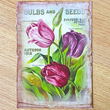 seed seeds catalogue vintage retro victorian old nostalgic flower flowers floral postcard postcards card cards greetings birthday happy uk cute kawaii pretty pink purple individual stationery shop store envelopes stickers seal seals tulip tulips hyacinth hyacinths rose roses