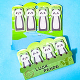 panda sticky notes index tabs on a blue background
