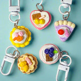 cake cakes cupcake gateau food and drink kawaii cute keyring key clip clips ring rings bag charm charms metal resin uk planner gift gifts pretty japanese