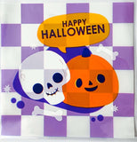 large cello cellophane self seal bag bags packaging supplies spooky orange purple pumpkins pumpkin colourful skull skulls ghost ghosts  kawaii cute uk stationery gift gifts shop store supplies clear plastic