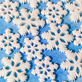 sparkly iridescent glitter glittery white resin snowflake snowflakes snow flake fb flatback flat back embelishment embellishments craft supplies festive christmas snowy ab fbs shop store