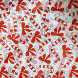 red and white christmas festive tissue paper sheet sheets bow bows and candy cane canes pattern patterned pack of 2 wrap wrapping cute kawaii uk stationery gift gifts shop store packaging supplies