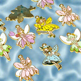 pastel fairy fairies enamel gold tone metal charm charms pendant pendants uk cute kawaii pink blue yellow green lilac purple dress dresses magical 30mm large jewellery making shop store