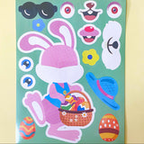 build your own picture sticker stickers easter spring activity sheet kids child childrens fun gift gifts uk cute kawaii egg eggs chick chicks bunny bunnies rabbit rabbits sheep lamb