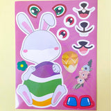 build your own picture sticker stickers easter spring activity sheet kids child childrens fun gift gifts uk cute kawaii egg eggs chick chicks bunny bunnies rabbit rabbits sheep lamb