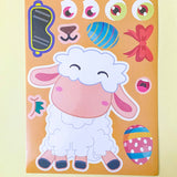 EASTER Build A Character Large ACTIVITY STICKER Sheet