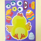 build your own picture sticker stickers easter spring activity sheet kids child childrens fun gift gifts uk cute kawaii egg eggs chick chicks bunny bunnies rabbit rabbits sheep lamb