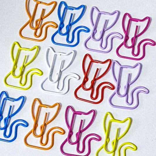COLOURFUL CAT Jumbo PAPER CLIP 31mm x 2