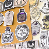 vintage potion bottle and poison bottles label stickers for antique scrapbook and laptops including apothecary labels and spells