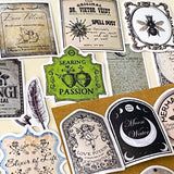 vintage potion bottle and poison bottles label stickers for antique scrapbook and laptops including apothecary labels and spells