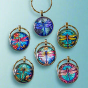 dragonfly dragonflies cute kawaii glass cabochon keyring keyrings key ring rings chain silver uk gift gifts shop store purple pink blue turquoise gold green lilac