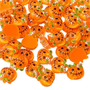 halloween orange pumpkin pumpkins scary spooky acrylic resin flatback flat back backs fb fbs uk cute kawaii craft supplies shop store 10mm small mini little embellishment embellishments