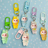 labubu lafufu labubus lafufus cute kawaii japanese anime resin charm charms keyring clip clips bag accessory gift gifts shop store uk metal rabbit rabbits scary funny toy