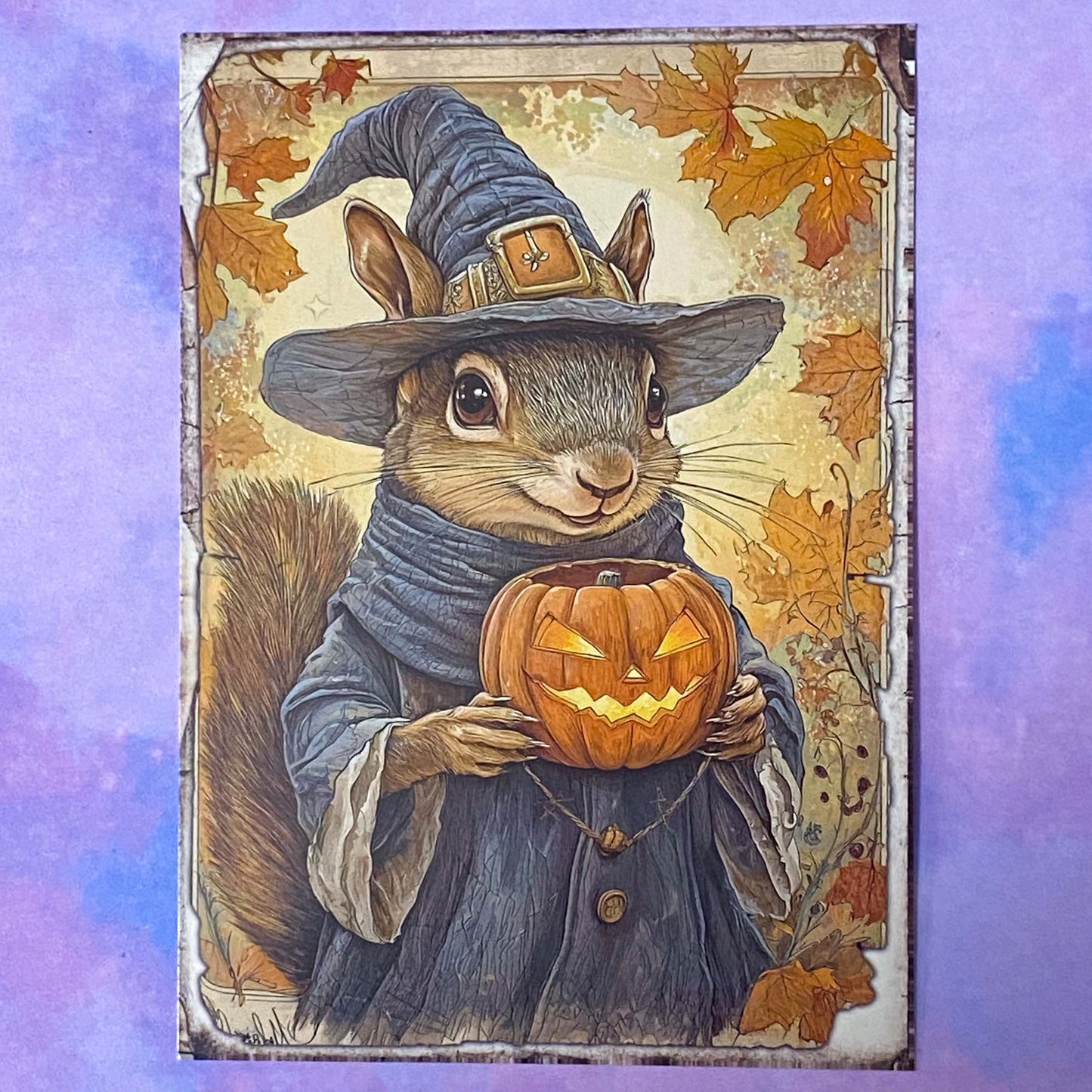 pumpkin pumpkins retro vintage halloween spooky animal animals woodland cute kawaii creatures postcard postcards post card cards sticker stickers hedgehog squirrel cat kitten dog puppy rabbit stoat weasel mouse mice owl bird uk stationery supplies planner addict gift gifts shop store deer