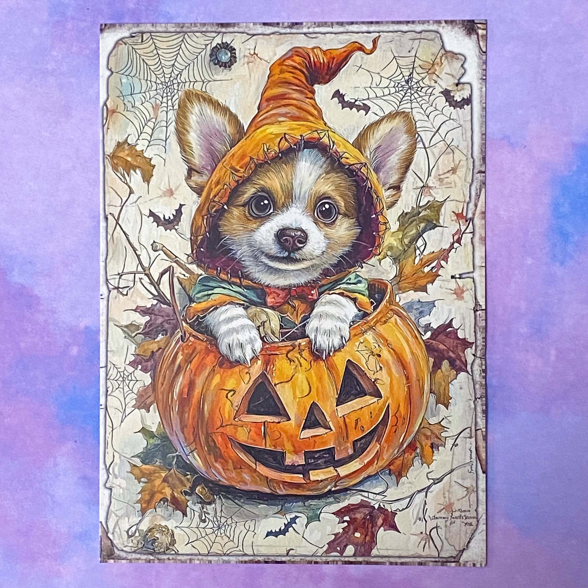 pumpkin pumpkins retro vintage halloween spooky animal animals woodland cute kawaii creatures postcard postcards post card cards sticker stickers hedgehog squirrel cat kitten dog puppy rabbit stoat weasel mouse mice owl bird uk stationery supplies planner addict gift gifts shop store deer