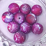 starry sky midnight galaxy stars ombre rainbow silicone galaxies pattern patterned 15mm round bead beads uk cute kawaii craft supplies shop store purple blue pink pastel 