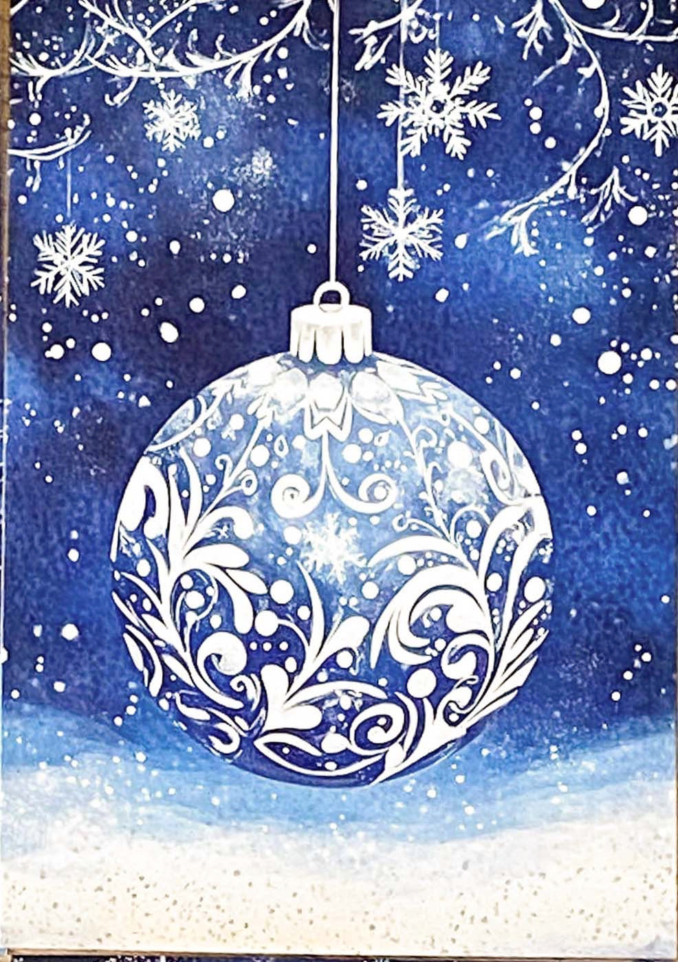 christmas snow snowy postcard postcards post card cards uk cute kawaii festive stationery turquoise  blue midnight sky stars teddy bear snowglobe snow globe polar angel snowman present stocking pretty deep bird woodland tree aqua