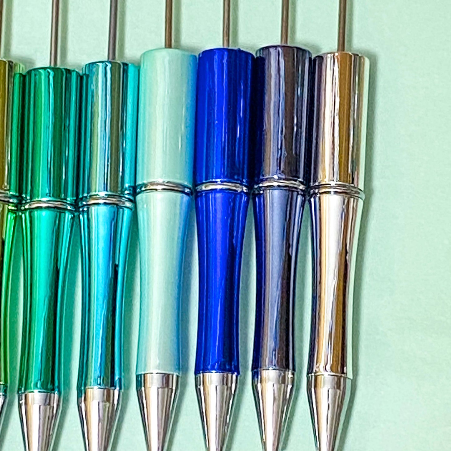 pen base foil foiled blank blanks for making your own beaded pens uk cute kawaii stationery shop store planner addict craft supplies fun bright colourful sheen shimmer pearl pearlescent holo laser shiny black ballpoint  with refill