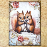 romantic valentines day love hearts flower flowers floral postcard animal animals cute kawaii vintage retro sepia cards post card uk stationery cat dog hedgehog puppy kitten giraffe tiger koala owl bear elephant mouse rabbit squirrel pretty