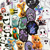 cute kawaii penguin penguins laptop glossy sticker stickers pack big large uk stationery gift gifts shop store colouful animal animals ghost ghosts halloween spooky skull cute panda pandas cat cats owl owls set bundle