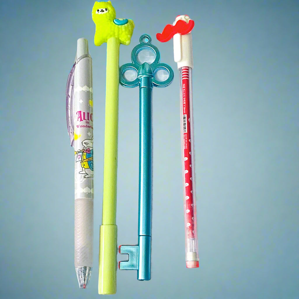 Pocket Money Bargain PENS PENCILS ERASERS & PAPER CLIPS -Perfect Kawaii Gifts