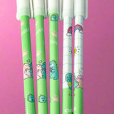 green and white cute kawaii dino dinosaur dinosaurs pen slim slimline blue ink fineline gel eraser erasable magic stationery uk planner supplies shop store gift gifts 