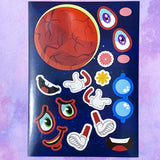 space planet planets create your own sticker stickers large sheet kids children activity build stationery mars earth moon sun neptune saturn cute kawaii gift gifts shop store uk