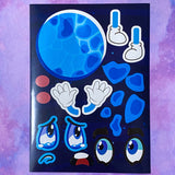BUILD A PLANET Space Activity Sticker Sheet