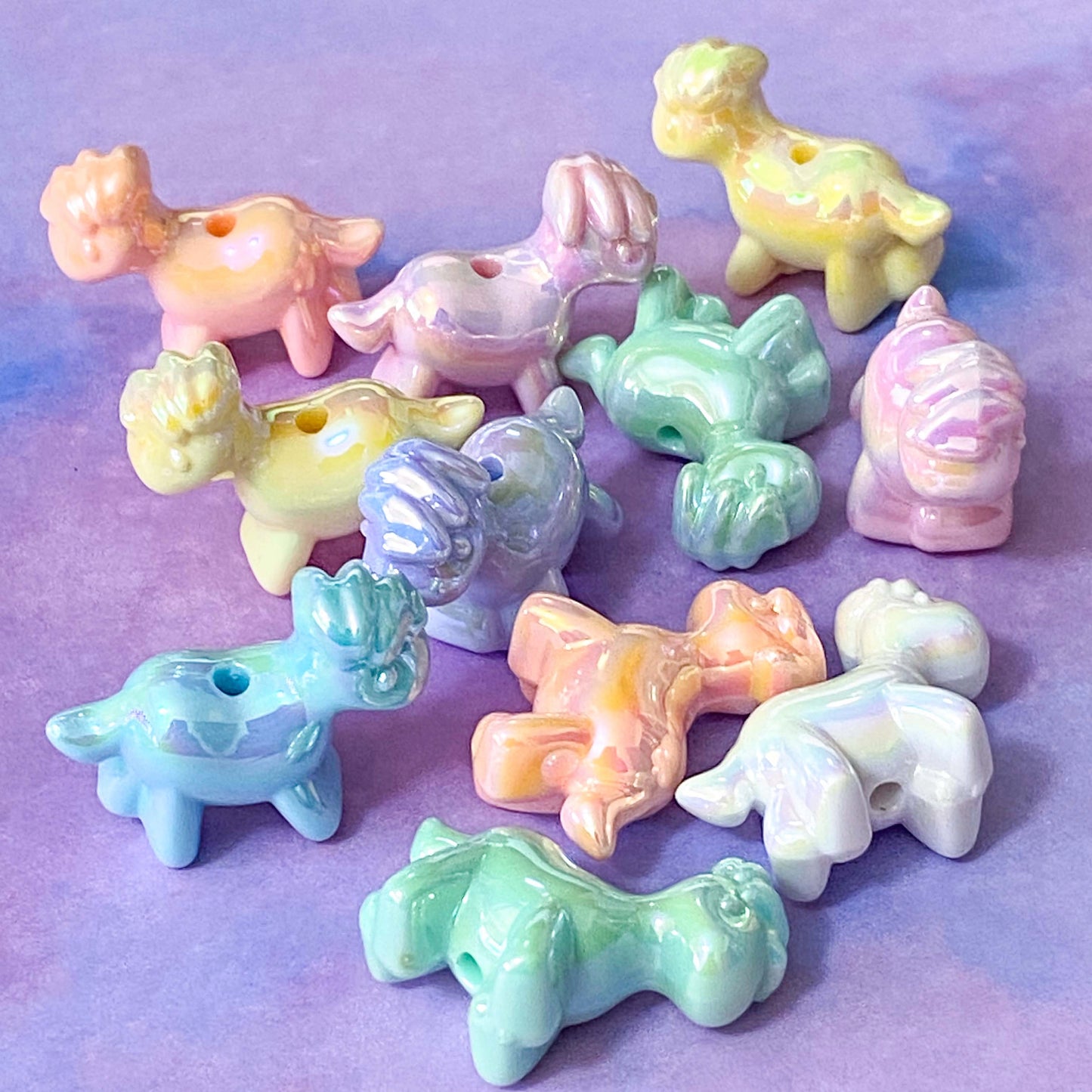 animal bead beads cat cats horse horses pony ponies large jumbo big iridescent pearly pearlised uk cute kawaii craft supplies shop store pretty jewellery making crafts